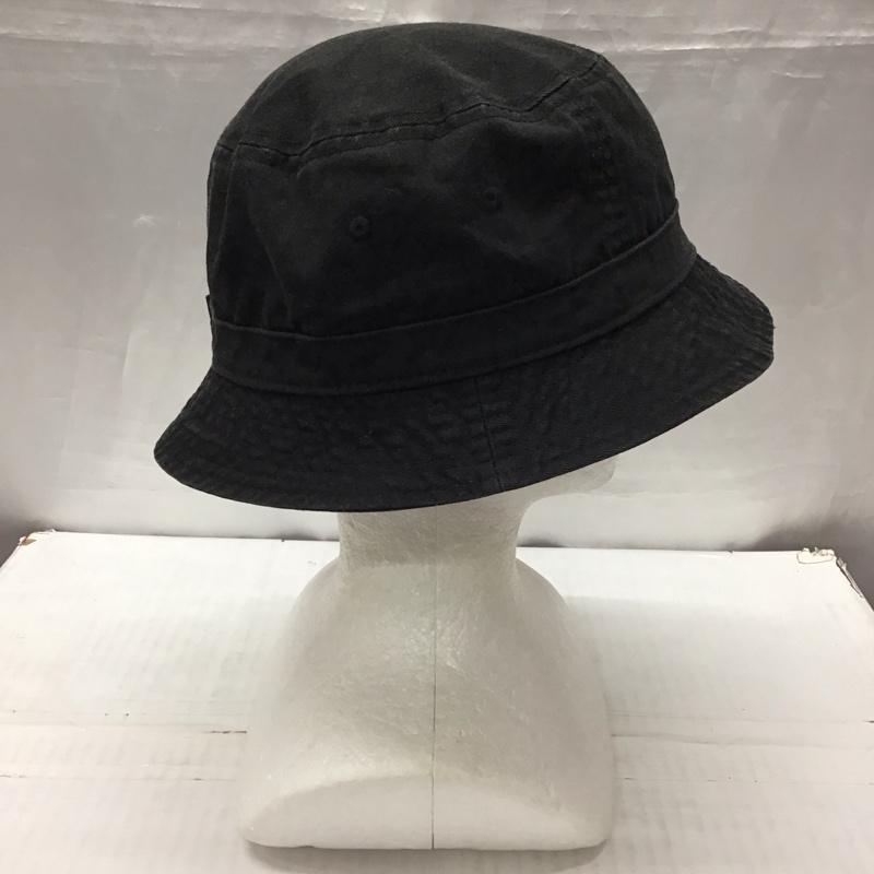 ニューエラ NEW ERA 帽子 ハット バケットハット バケハ ロゴ、文字 黒 / ブラック /  メンズ USED 古着 中古 10115676