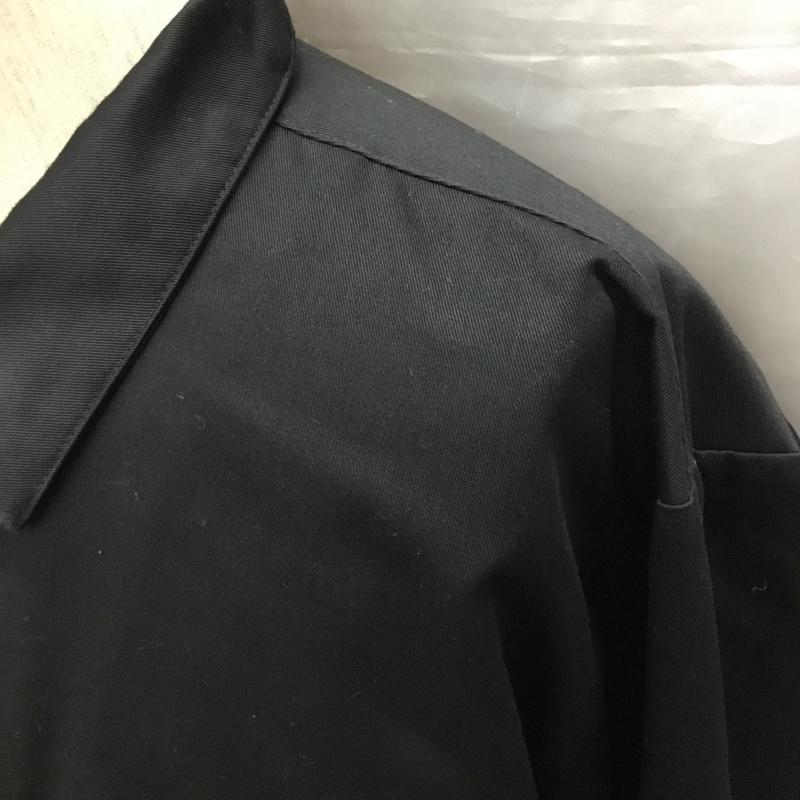 チャンピオン Champion ジャケット、上着 ジャケット、ブレザー c8-s405 ジャケット 前ボタン シャツジャケット XL 無地 黒 / ブラック /  メンズ USED 古着 中古 10114623