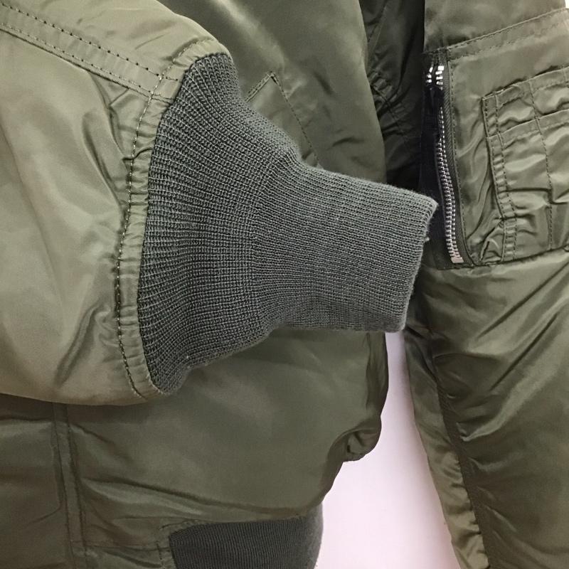 アルファインダストリー Alpha Industries ジャケット、上着 ジャンパー、ブルゾン ジップアップジャケット ジャンパー ジャケット ミリタリージャケット アウター M 無地 カーキ / カーキ /  メンズ USED 古着 中古 10124157