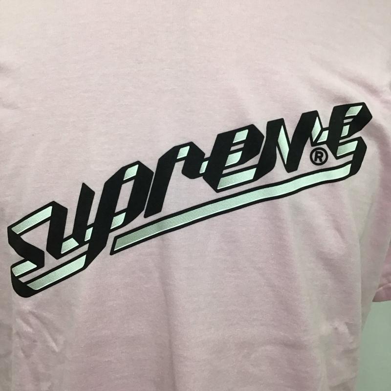 シュプリーム Supreme Tシャツ 半袖 23aw BannerTee 半袖カットソー プリントTシャツ L ロゴ、文字 桃 / ピンク /  メンズ USED 古着 中古 10115126