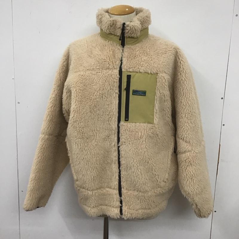 フリークスストア FREAK S STORE ジャケット、上着 ジャンパー、ブルゾン フリースジャケット ジップアップジャケット ジャンパー カジュアルジャケット アウター L ロゴ、文字 ベージュ / ベージュ /  メンズ USED 古着 中古 10106654