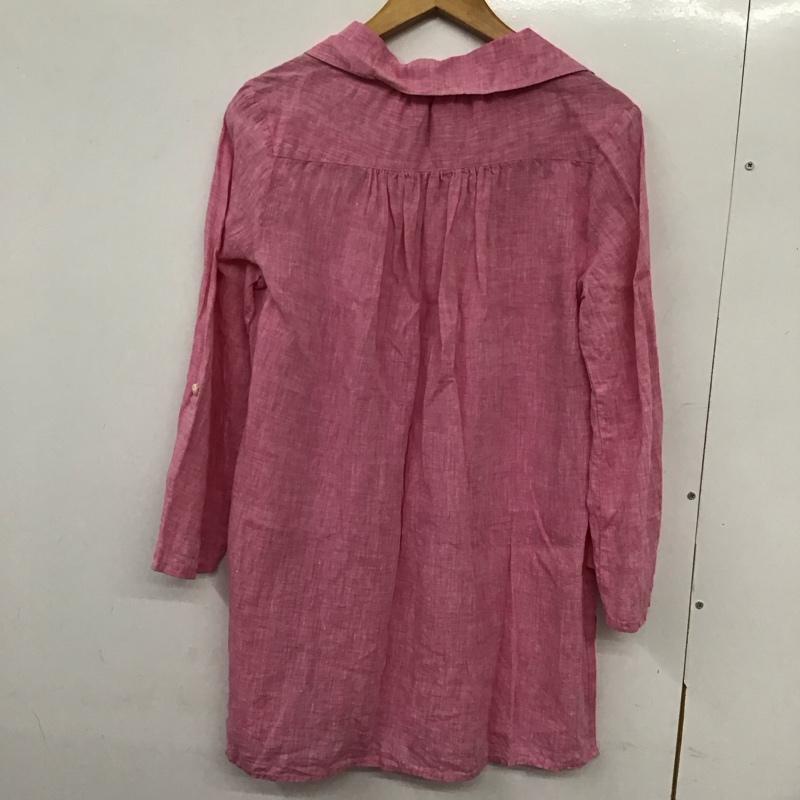 シンプリシテェ Simplicite シャツ、ブラウス 長袖 リネンシャツ 無地 桃 / ピンク /  レディース USED 古着 中古 10132776