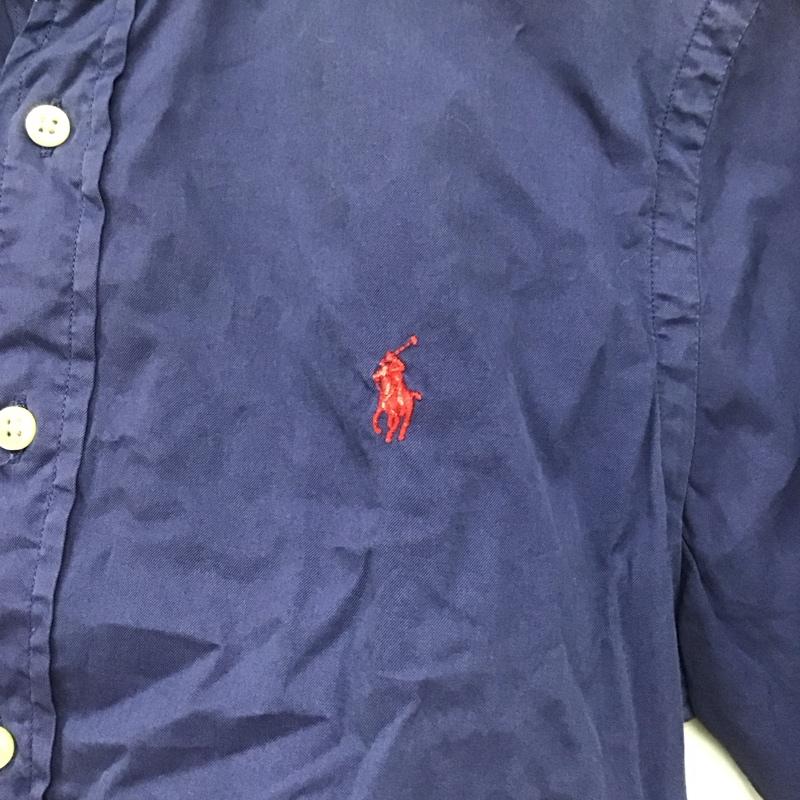 ラルフローレン RALPHLAUREN シャツ、ブラウス 半袖 リメイク S 無地 紺 / ネイビー /  レディース USED 古着 中古 10144552