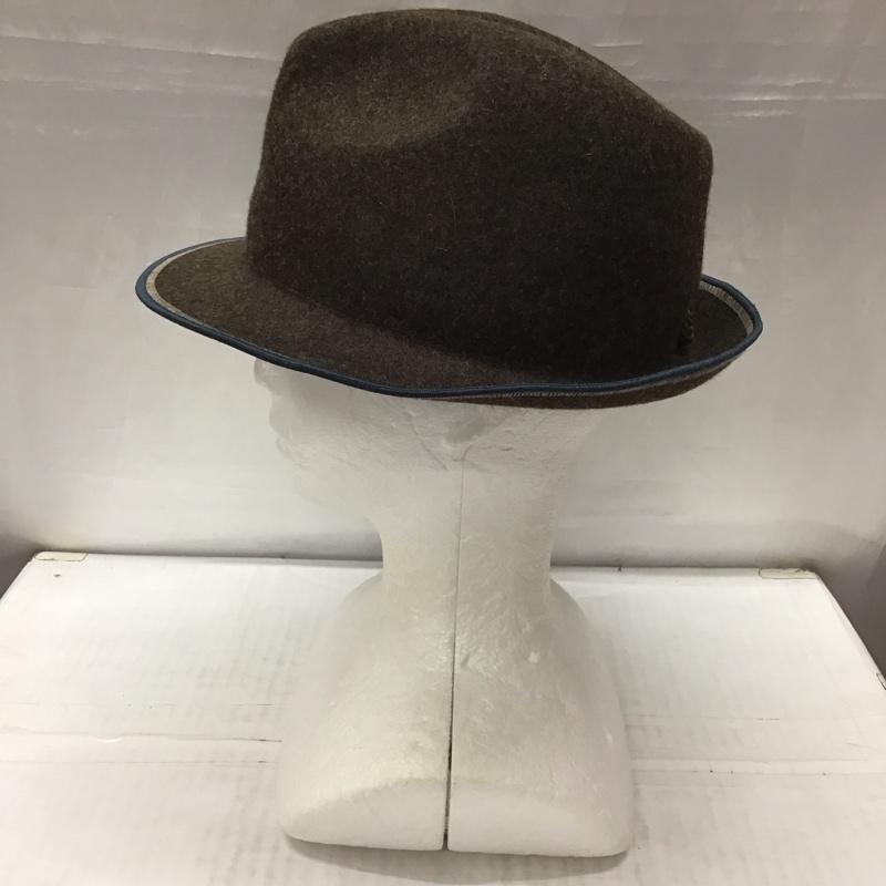 キャピタル KAPITAL 帽子 ハット 中折れ帽 ウール ワンポイント ダークブラウン / ダークブラウン /  メンズ USED 古着 中古 10113443