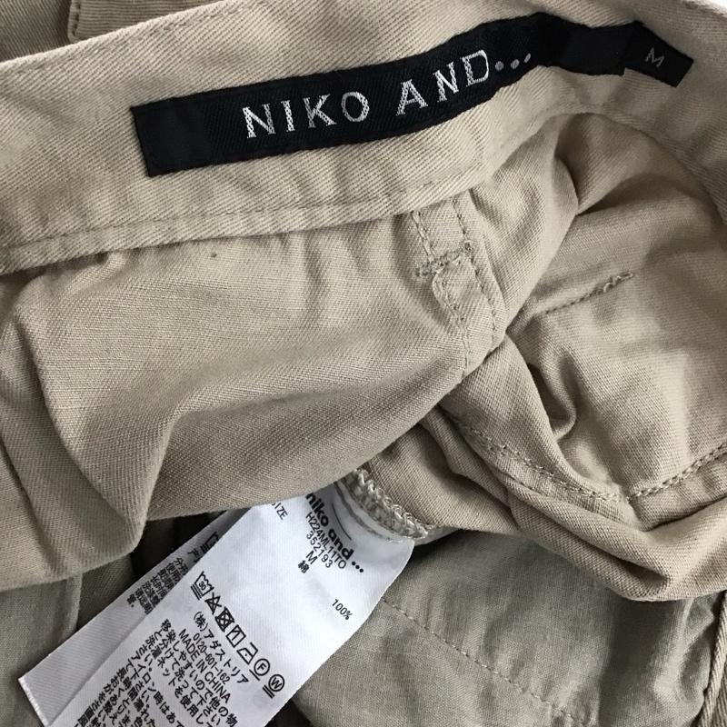 ニコアンド niko and... パンツ ワークパンツ、ペインターパンツ ワークパンツ ワイドパンツ カジュアルパンツ M 無地 ベージュ / ベージュ /  メンズ USED 古着 中古 10142606