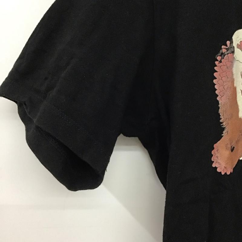 グラニフ graniph Tシャツ 半袖 半袖カットソー プリントTシャツ クルーネックカットソー M プリント 黒 / ブラック /  メンズ USED 古着 中古 10149118