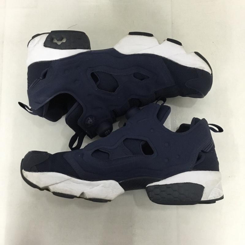 リーボック Reebok スニーカー スニーカー DV6986 INSTAPUMP FURY OG 26cm 26.0cm ロゴ、文字 紺 / ネイビー / X 白 / ホワイト /  メンズ USED 古着 中古 10145453