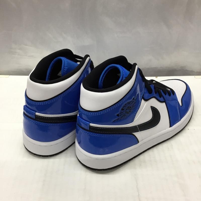 ナイキ NIKE スニーカー スニーカー DD6834-402 AIR JORDAN 1 MID SE 27.5cm 箱有 27.5cm ロゴ、文字 白 / ホワイト / X 黒 / ブラック / X 青 / ブルー /  メンズ USED 古着 中古 10119651