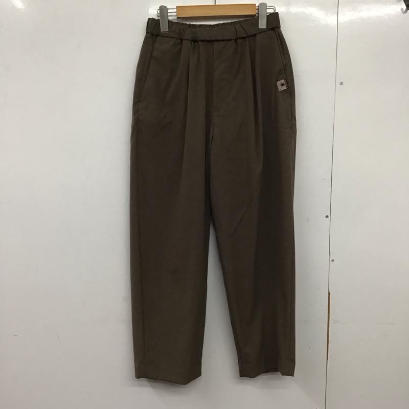 ジーユー GU ボトムス ボトムス 321-334566 ミハラヤスヒロ ワイドテーパードトラウザー S ワンポイント 茶 / ブラウン /  メンズ USED 古着 中古 10146361