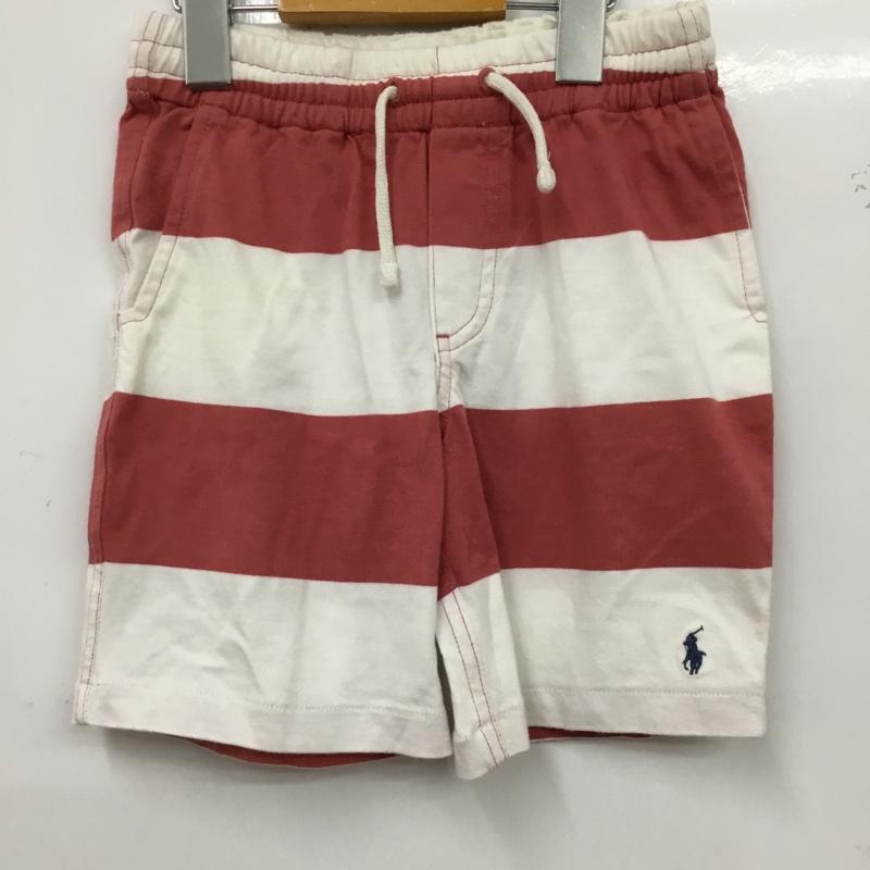 ポロラルフローレン POLO RALPH LAUREN パンツ ショートパンツ ショートパンツ ハーフパンツ カジュアルパンツ 5 ボーダー柄 白 / ホワイト / X 赤 / レッド /  ボーイズ USED 古着 中古 10116546