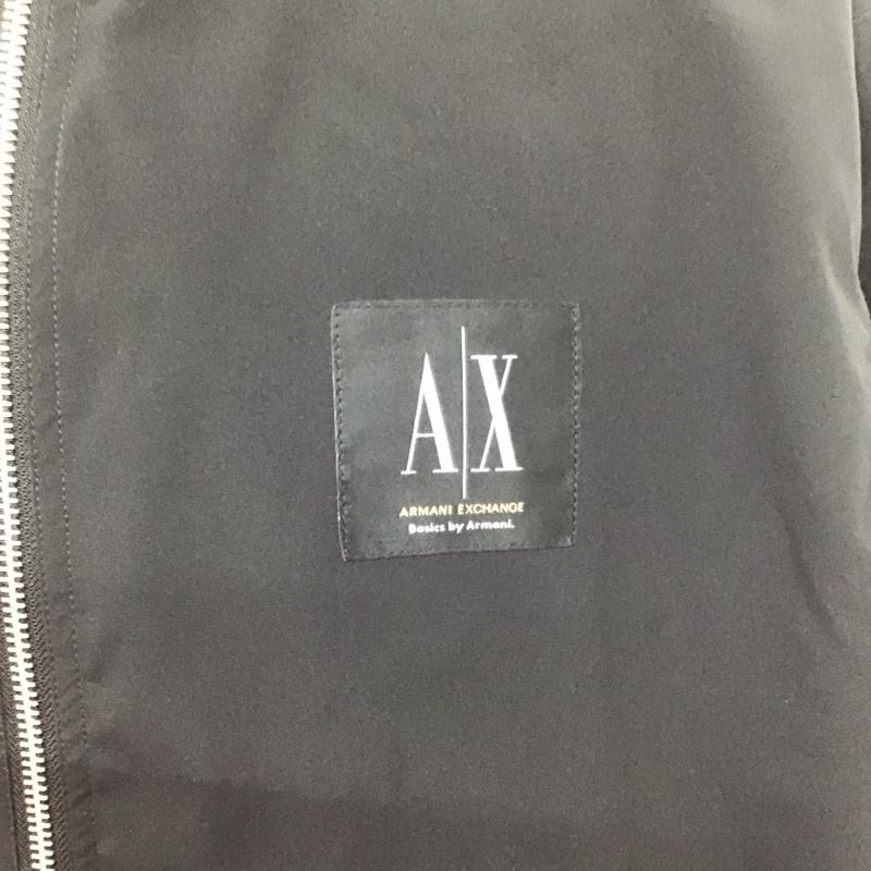 アルマーニエクスチェンジ A/X ARMANIEXCHANGE ジャケット、上着 ジャンパー、ブルゾン ジップアップジャケット ジャンパー ジャケット カジュアルジャケット L ロゴ、文字 黒 / ブラック /  メンズ USED 古着 中古 10107999