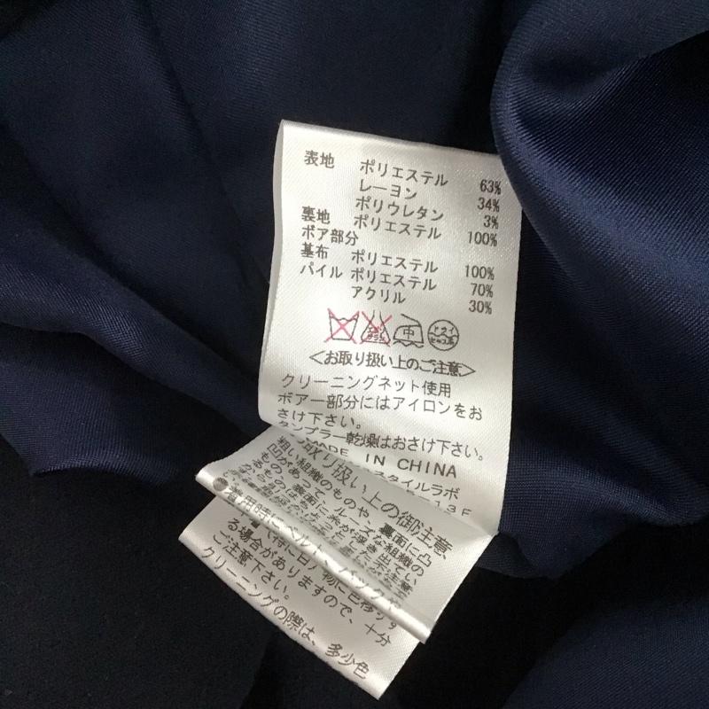 スナイデル SNIDEL ジャケット、上着 ジャケット、ブレザー swfc134100 シャーリングボアフードモッズコート アウター FREE 無地 紺 / ネイビー /  レディース USED 古着 中古 10145448