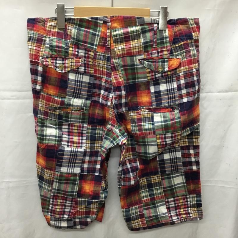 ビームス BEAMS パンツ ショートパンツ パッチワーク L チェック マルチカラー / マルチカラー /  メンズ USED 古着 中古 10110597