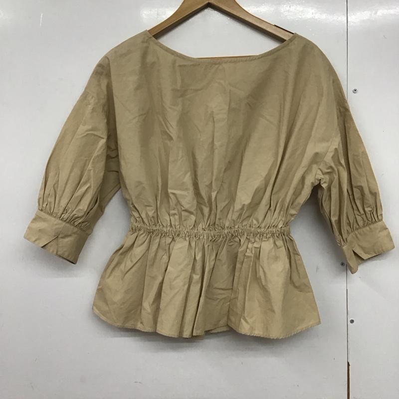 ムルーア MURUA シャツ、ブラウス 七分袖 012020401601 ワイドベルトブラウス FREE 無地 ベージュ / ベージュ /  レディース USED 古着 中古 10144045