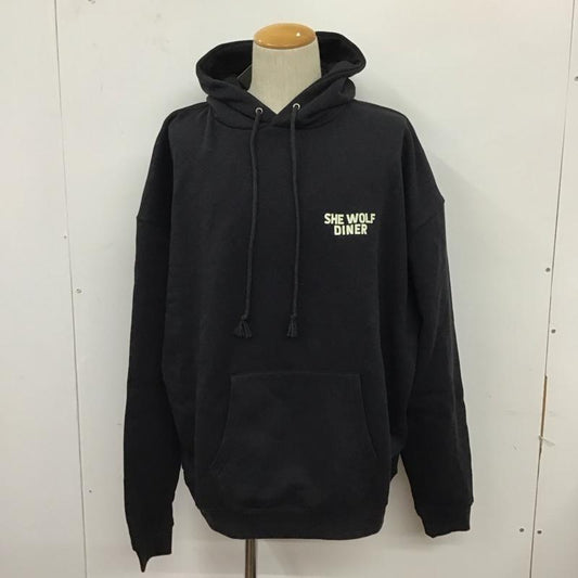 フリークスストア FREAK S STORE パーカー 長袖 長袖パーカー プルオーバーパーカー スウェット L ロゴ、文字 黒 / ブラック /  メンズ USED 古着 中古 10124934