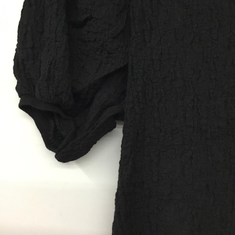 フリークスストア FREAK S STORE カットソー 半袖 1121248901286 シュリンクパフスリーブTシャツ FREE 無地 黒 / ブラック /  レディース USED 古着 中古 10144684