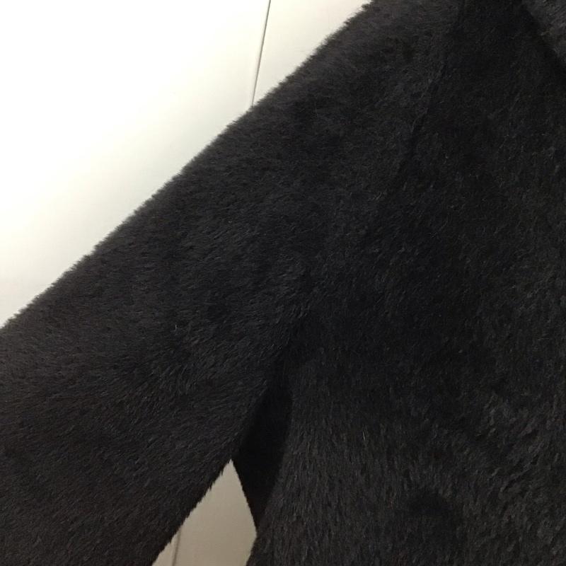 マックスマーラ MaxMara コート コート一般 ロングコート ロングジャケット カラージャケット アウター アルパカ 38 無地 黒 / ブラック /  レディース USED 古着 中古 10118014