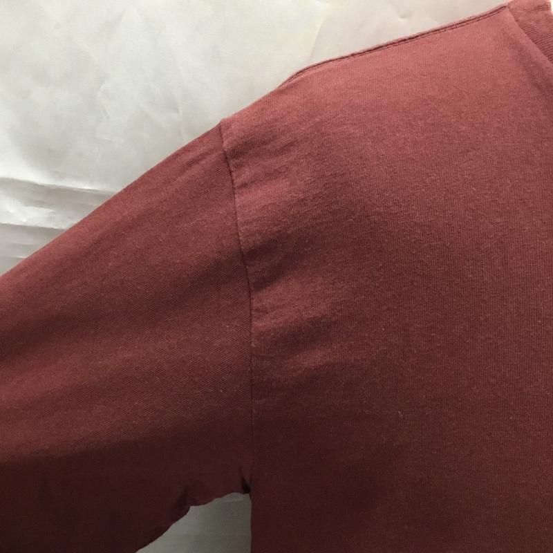 アヴィレックス AVIREX カットソー 長袖 長袖カットソー クルーネックカットソー ロングスリーブカットソー プリントTシャツ XL プリント えんじ / ワインレッド /  メンズ USED 古着 中古 10108787