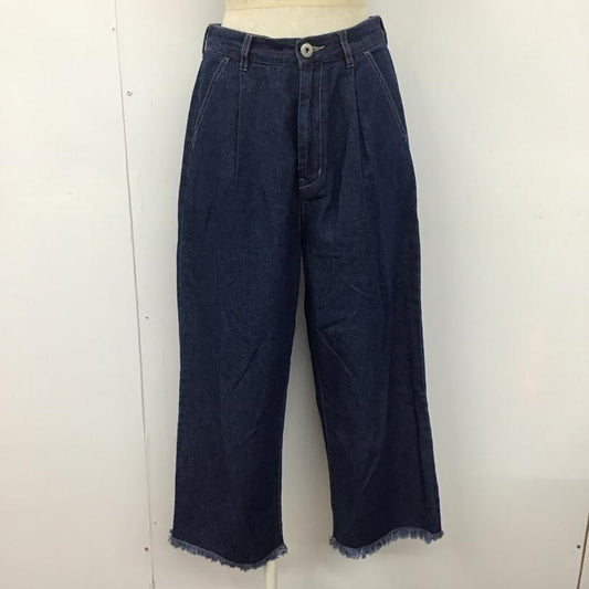 エヘカソポ ehka sopo パンツ デニム、ジーンズ 1405807 ワイドパンツ FREE 無地 インディゴ / インディゴ /  レディース USED 古着 中古 10107950