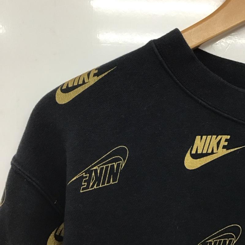 ナイキ NIKE トレーナー 長袖 bv4995-010 XL ロゴ、文字 X プリント 黒 / ブラック /  レディース USED 古着 中古 10146775