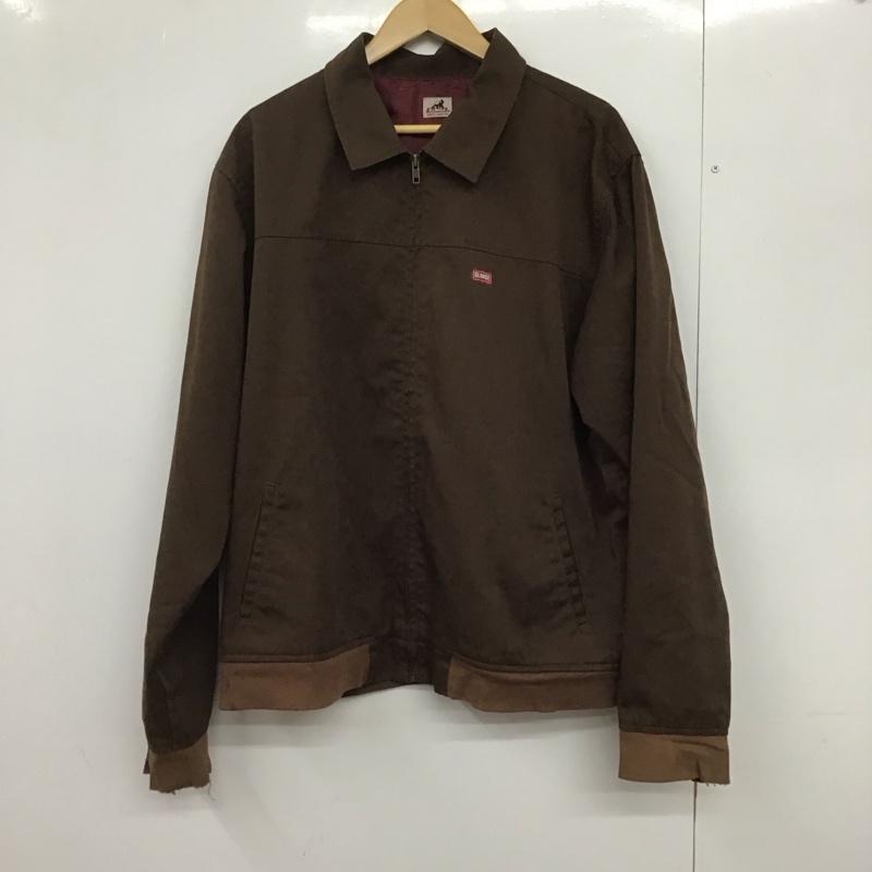 エクストララージ XLARGE ジャケット、上着 ジャンパー、ブルゾン ジップアップジャケット アウター 90s 00s ロゴ、文字 茶 / ブラウン /  メンズ USED 古着 中古 10147301