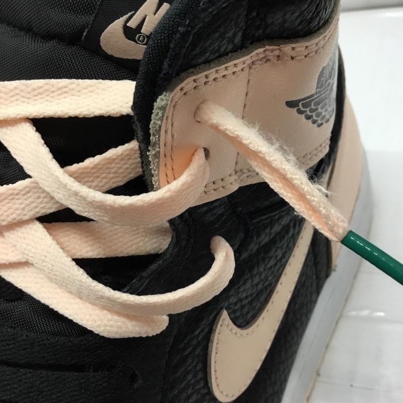 ナイキ NIKE スニーカー スニーカー 555088-081 AIR JORDAN 1 RETRO HIGH OG 28cm 28.0cm ロゴ、文字 黒 / ブラック / X 桃 / ピンク /  メンズ USED 古着 中古 10106867