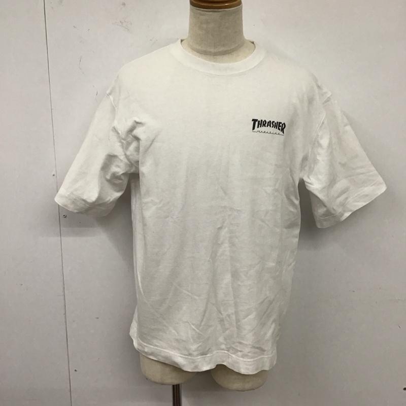 スラッシャー THRASHER Tシャツ 半袖 半袖カットソー プリントTシャツ クルーネックカットソー L プリント 白 / ホワイト /  メンズ USED 古着 中古 10124008