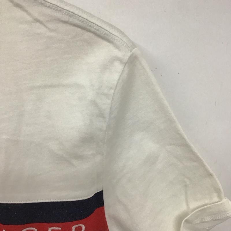 トミーヒルフィガー TOMMY HILFIGER Tシャツ 半袖 半袖カットソー プリントTシャツ クルーネックカットソー M ロゴ、文字 白 / ホワイト /  メンズ USED 古着 中古 10134926