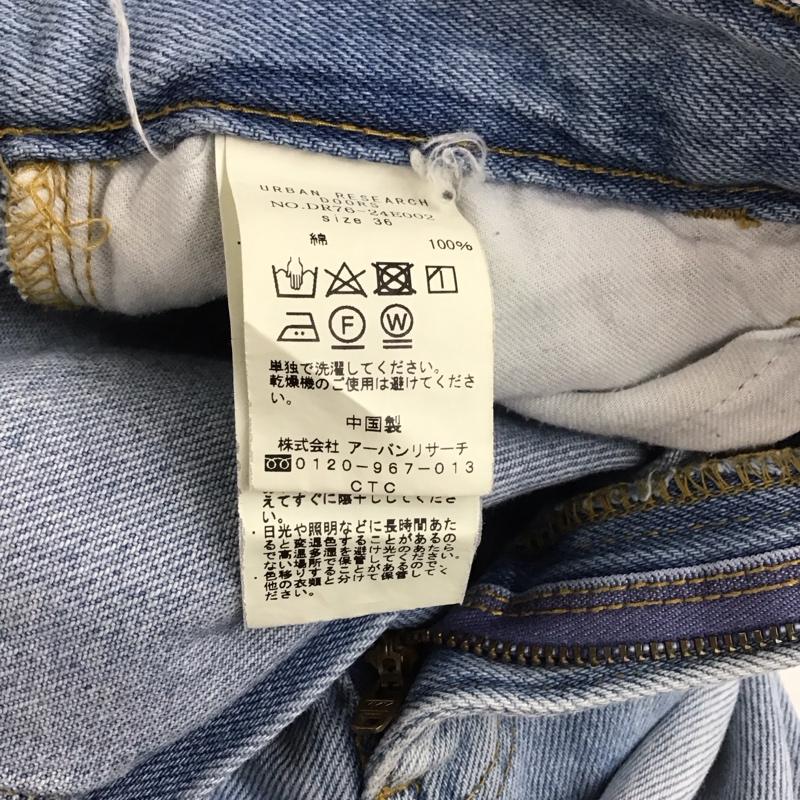 アーバンリサーチドアーズ URBAN RESEARCH DOORS パンツ デニム、ジーンズ デニムパンツ スリムパンツ ジーンズ 36インチ 無地 インディゴ / インディゴ /  レディース USED 古着 中古 10117410
