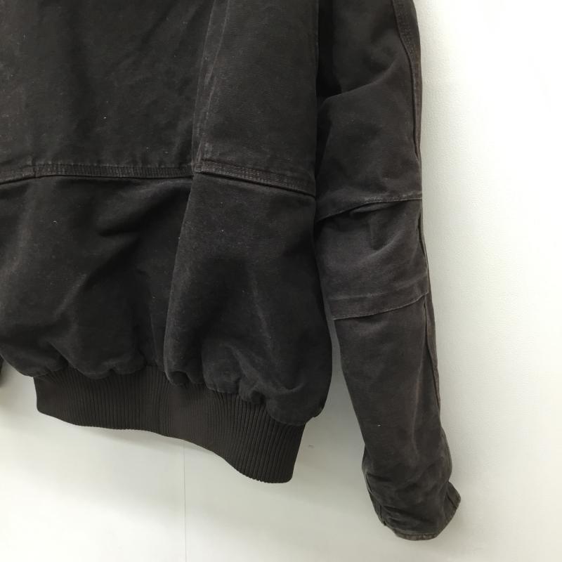カーハート Carhartt ジャケット、上着 ジャンパー、ブルゾン XL ロゴ、文字 茶 / ブラウン /  メンズ USED 古着 中古 10119079