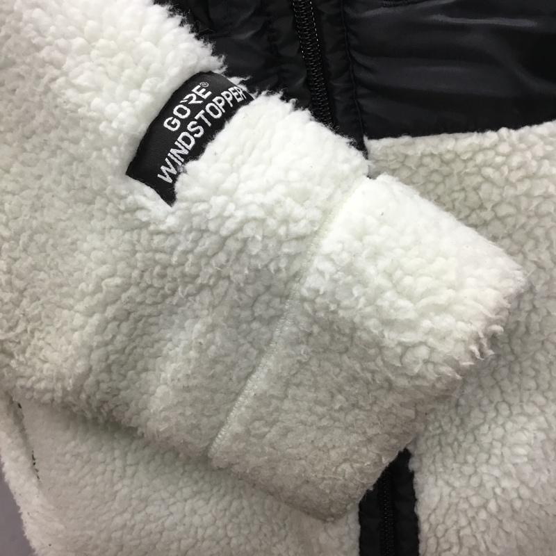 ステューシー STUSSY ジャケット、上着 ジャンパー、ブルゾン GORE WINDSTOPPER シェルパフリースジャケット S ロゴ、文字 白 / ホワイト / X 黒 / ブラック /  メンズ USED 古着 中古 10120994