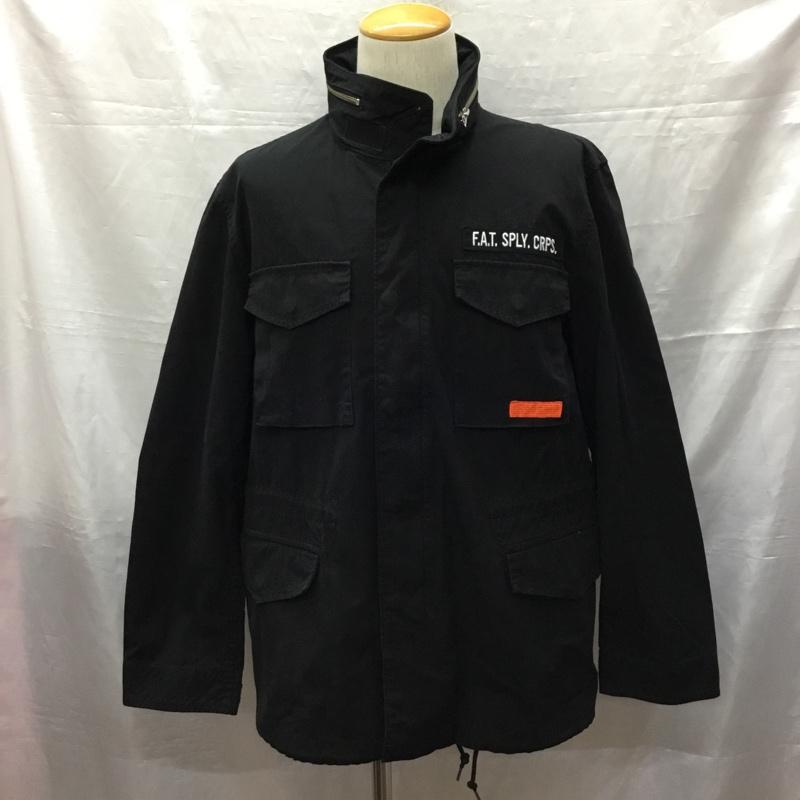 アルファインダストリー Alpha Industries ジャケット、上着 ジャンパー、ブルゾン ジップアップジャケット ジャンパー ジャケット ミリタリージャケット ロゴ、文字 黒 / ブラック /  メンズ USED 古着 中古 10120074