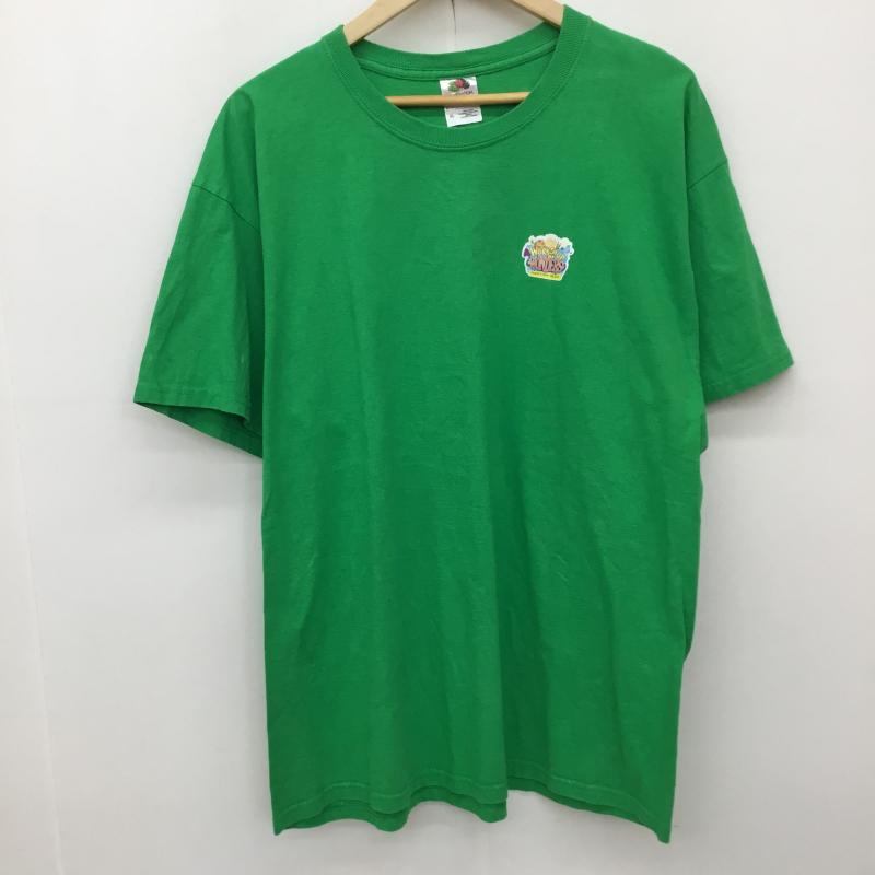 フルーツオブザルーム FRUIT OF THE LOOM Tシャツ 半袖 XL プリント X ワンポイント 緑 / グリーン /  メンズ USED 古着 中古 10133853