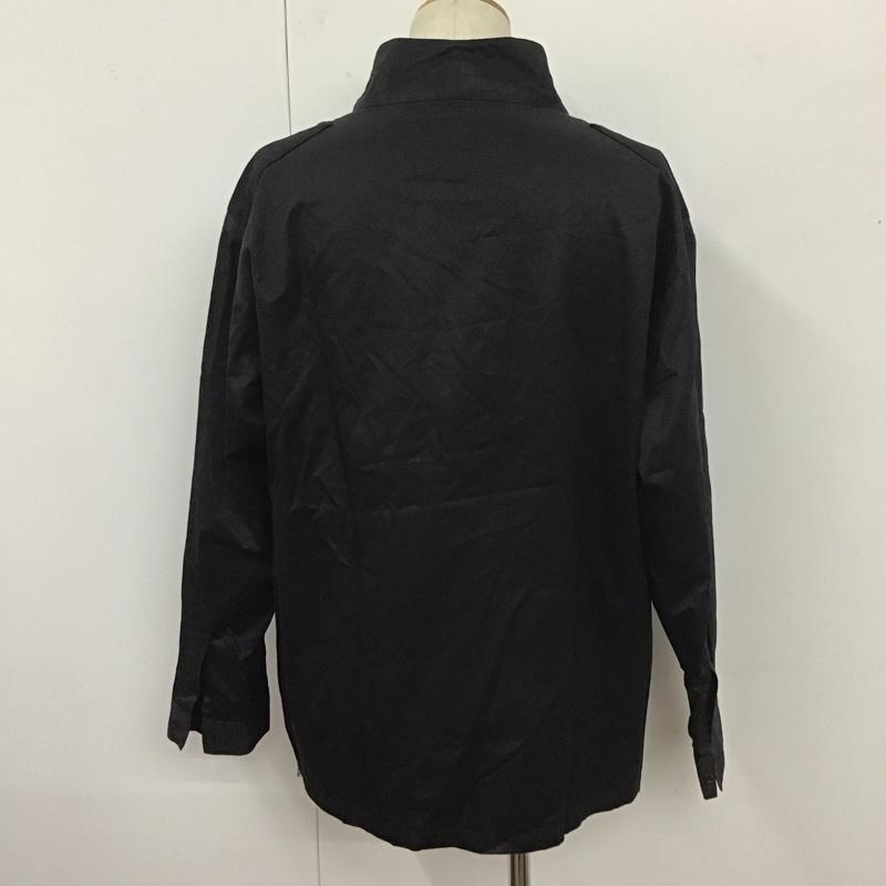 オープニング セレモニー OPENING CEREMONY シャツ、ブラウス 長袖 長袖シャツ カジュアルシャツ ノーカラーシャツ プルオーバー L 無地 黒 / ブラック /  メンズ USED 古着 中古 10111664