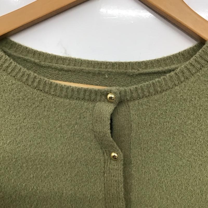 アルシーヴ archives カーディガン 長袖 M 無地 カーキ / カーキ /  レディース USED 古着 中古 10138169