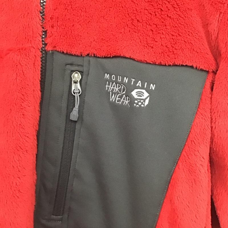 マウンテン ハード ウェアー MOUNTAIN HARDWEAR ジャケット、上着 ジャンパー、ブルゾン ジップアップフリースジャケット アウター 長袖ジャケット L ロゴ、文字 赤 / レッド /  メンズ USED 古着 中古 10147542