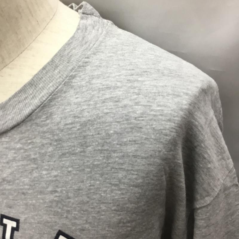 ダナキャランジーンズ DKNYJEANS Tシャツ 半袖 半袖カットソー プリントTシャツ クルーネックカットソー 90s プリント 灰 / グレー /  メンズ USED 古着 中古 10116733