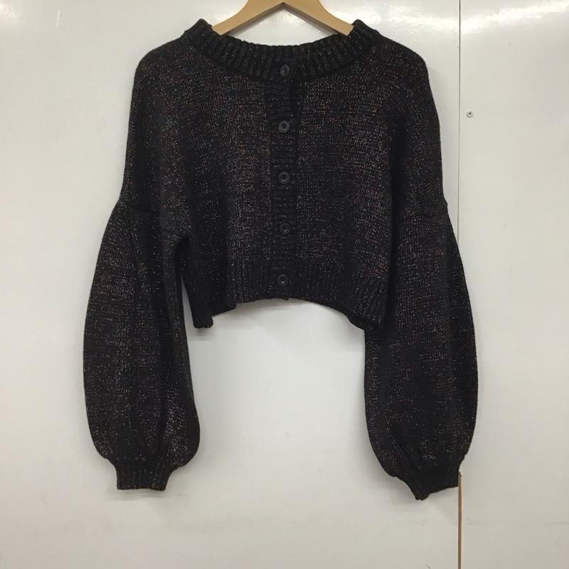 ハレ HARE カーディガン 長袖 FREE 無地 黒 / ブラック /  レディース USED 古着 中古 10141828