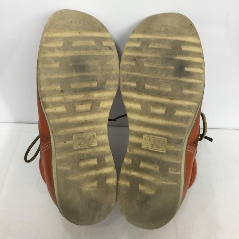 ゼローズ ZERROWS ブーツ ショートブーツ レザー 7.5 無地 茶 / ブラウン /  メンズ USED 古着 中古 10140415