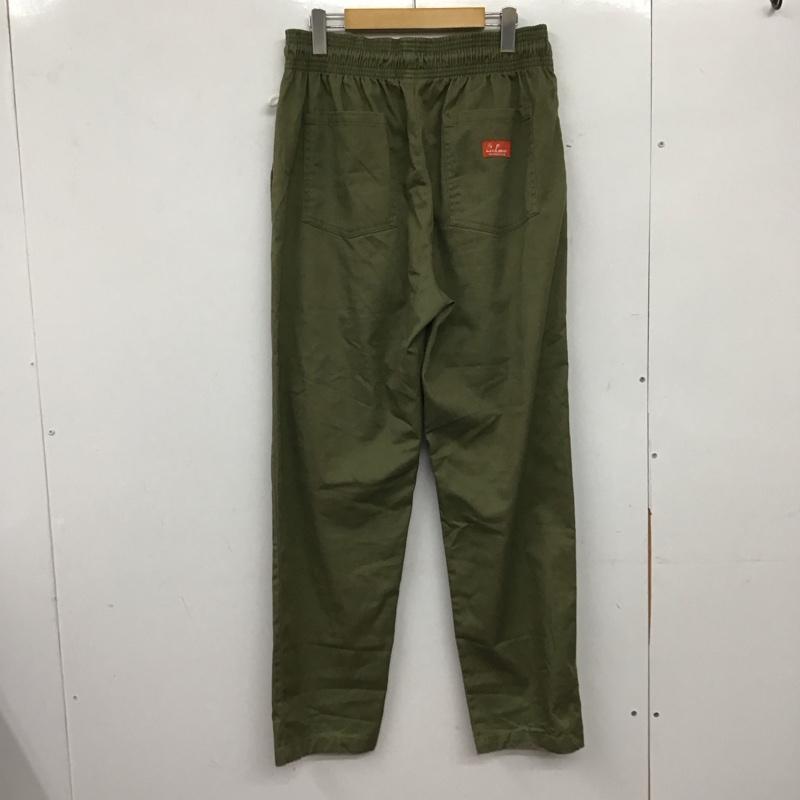 クックマン COOKMAN パンツ ワークパンツ、ペインターパンツ ワークパンツ ワイドパンツ カジュアルパンツ L 無地 カーキ / カーキ /  メンズ USED 古着 中古 10144946