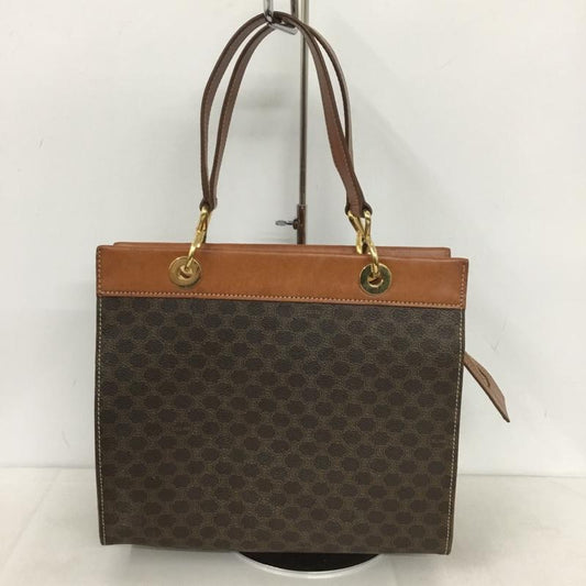 セリーヌ CELINE ハンドバッグ ハンドバッグ OLD マカダム スクエア 総柄 茶 / ブラウン /  レディース USED 古着 中古 10139101