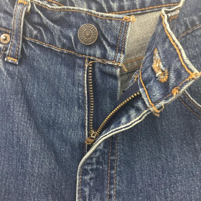 リーバイストラウスアンドコー Levi Strauss & co. パンツ デニム、ジーンズ デニムパンツ ストレートパンツ ワイドパンツ カジュアルパンツ 34インチ 無地 インディゴ / インディゴ /  メンズ USED 古着 中古 10118644