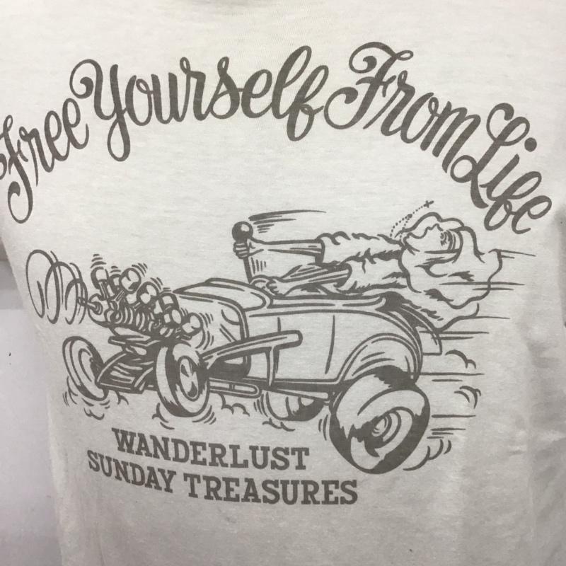 クーティー COOTIE Tシャツ 半袖 クルーネック S ロゴ、文字 白 / ホワイト /  メンズ USED 古着 中古 10107544