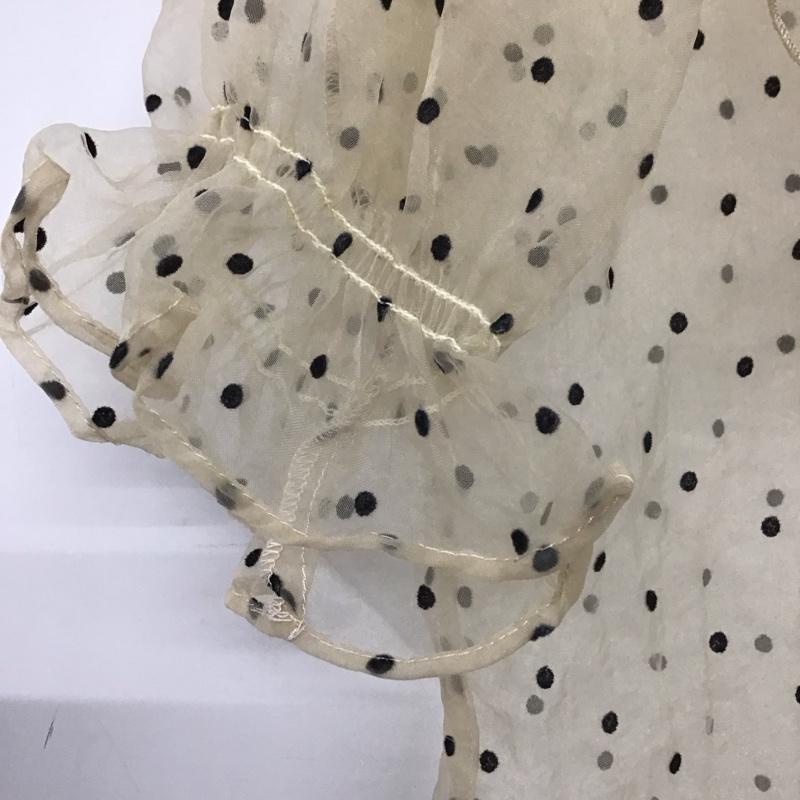ザラ ZARA シャツ、ブラウス 半袖 半袖シャツ シアーシャツ ドットノーカラーシャツ S ドット マルチカラー / マルチカラー /  レディース USED 古着 中古 10136785