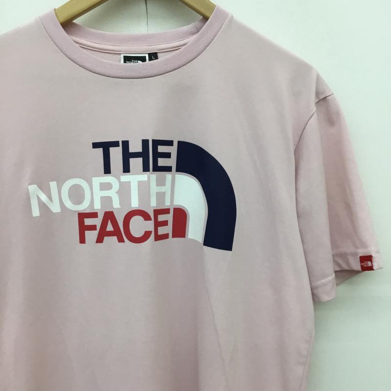 ザノースフェイス THE NORTH FACE Tシャツ 半袖 NT31352 L ロゴ、文字 桃 / ピンク /  メンズ USED 古着 中古 10144402