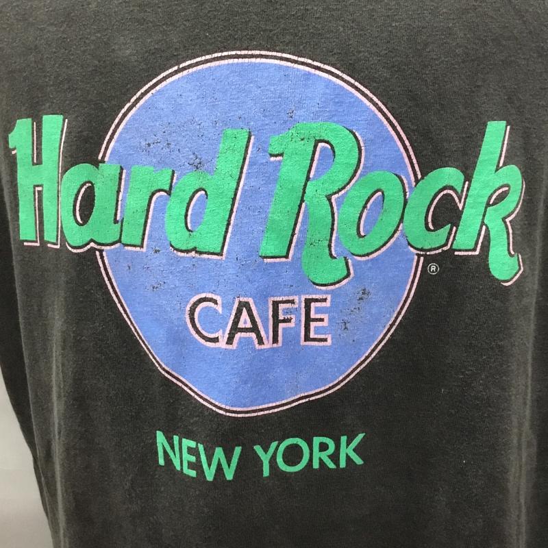 ハードロックカフェ HARD ROCK CAFE Tシャツ 半袖 半袖カットソー プリントTシャツ クルーネックカットソー 90s 古着 XL ロゴ、文字 黒 / ブラック /  メンズ USED 古着 中古 10118650