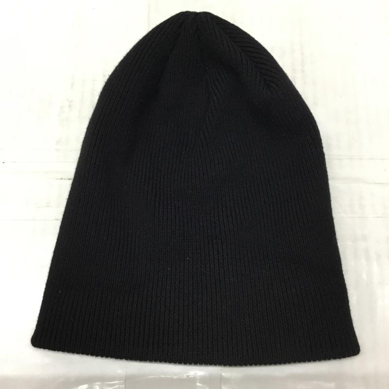 ポーラー POLeR 帽子 ニット帽 ビーニー ワンポイント 黒 / ブラック /  メンズ USED 古着 中古 10112856