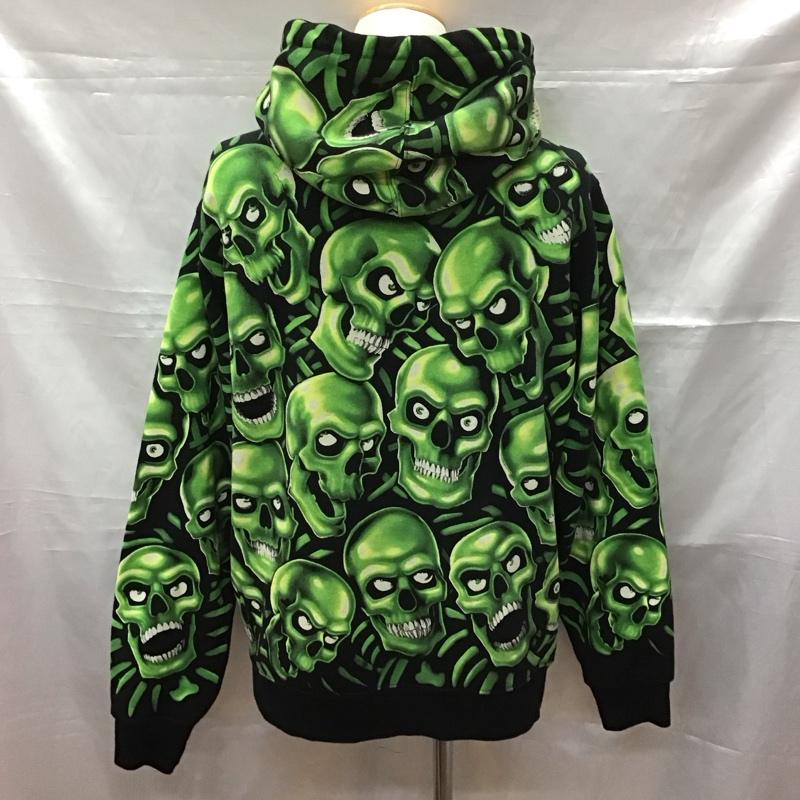 シュプリーム Supreme パーカー 半袖 18SS SkullPileHoodedSweartshirt スカルパイル 長袖パーカー プリントパーカー M プリント マルチカラー / マルチカラー /  メンズ USED 古着 中古 10113571