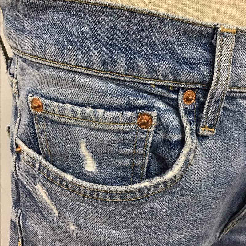 ザラウーマン ZARA WOMAN パンツ デニム、ジーンズ デニムパンツ スリムパンツ ストレッチパンツ ジーンズ 36 無地 インディゴ / インディゴ /  レディース USED 古着 中古 10110458