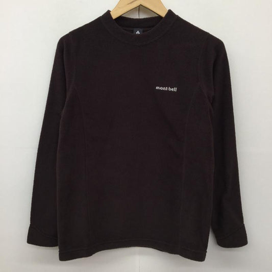 モンベル mont-bell トレーナー 長袖 1106754 ライトスウェット M ロゴ、文字 茶 / ブラウン /  レディース USED 古着 中古 10138237